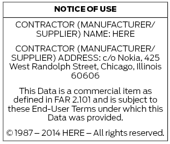 Ford Escape. End User License Agreement