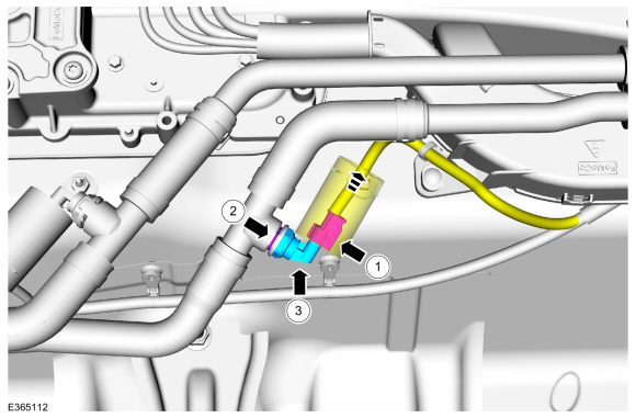 Ford Escape - Removal and Installation - Engine Coolant Temperature ...