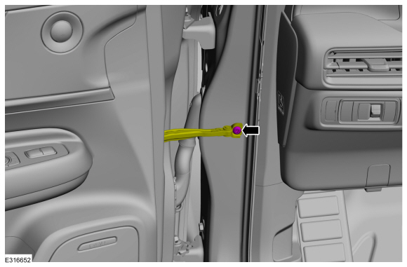 Ford Escape - Removal and Installation - Front Door Check Arm - Body