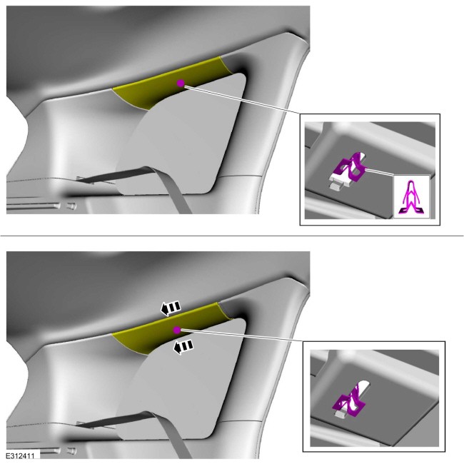 Ford Escape - Removal and Installation - Front Door Trim Panel