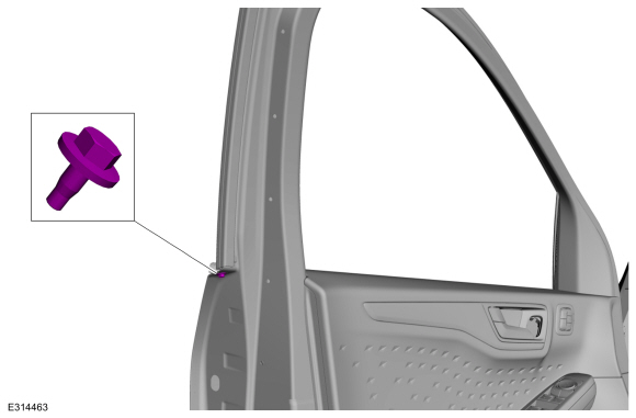 Ford Escape - Removal and Installation - Front Door Upper Moulding