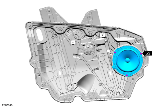 Ford Escape - Removal and Installation - Front Door Window Regulator