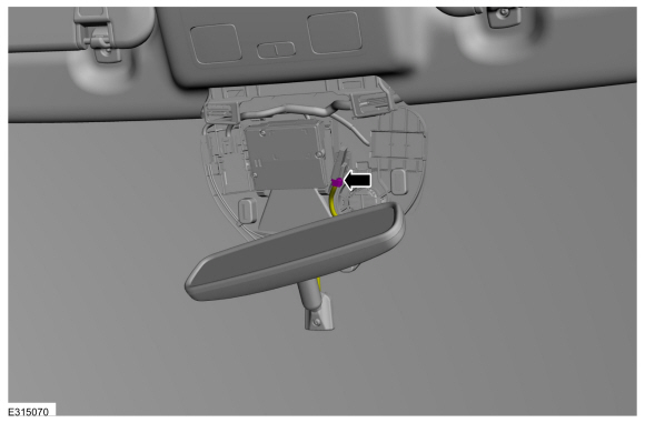 Ford Escape - Removal and Installation - Interior Rear View Mirror